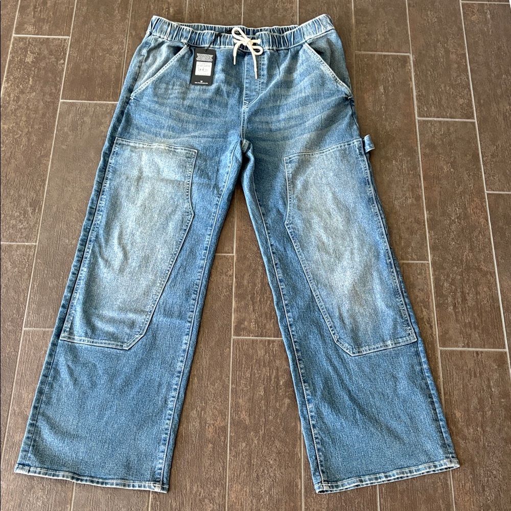 True Religion Vinny Ultra Baggy Carpenter Jeans Size 36 NWT Y2K Skater - Picture 8 of 11